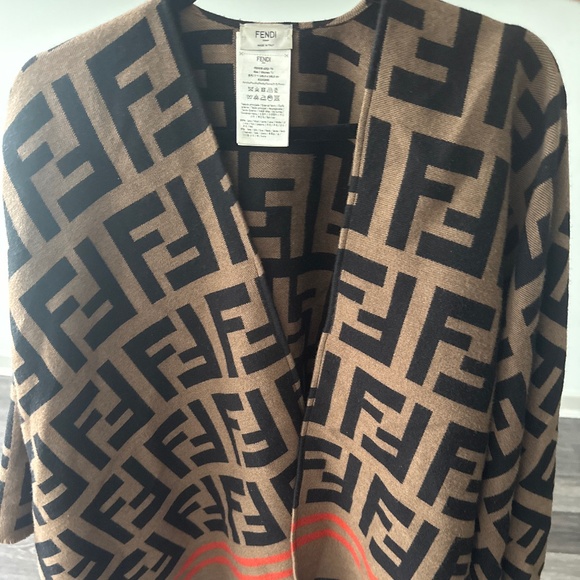 Fendi Wool Puncho - Picture 1 of 3